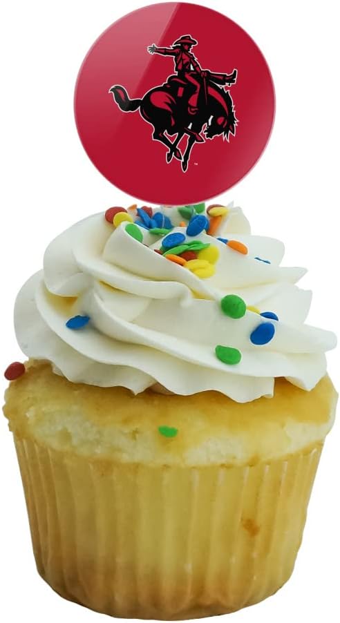 Northwestern Oklahoma State Primary Cupcake Picks Toppers Decoration Set of 6
