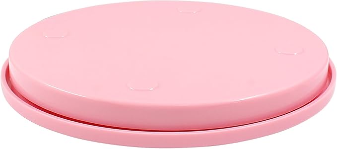 1 Pcs Cake Decorating Turntable - 5.5 Inch Revolving Cake Stand - Cookie Decorating Swivel Stand for Kitchen Cake Baking - Pink