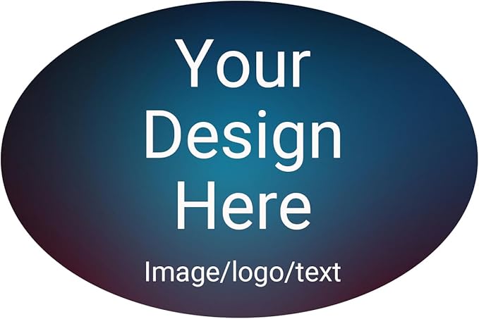 100,150PCS Custom Stickers for Business Logo Personalized Labels with Any Image Logo and Text Customized Stickers for Thank You Business(Oval)