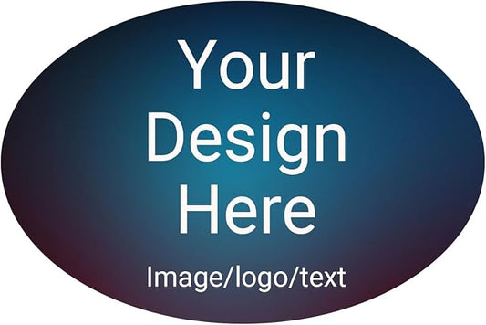 100,150PCS Custom Stickers for Business Logo Personalized Labels with Any Image Logo and Text Customized Stickers for Thank You Business(Oval)