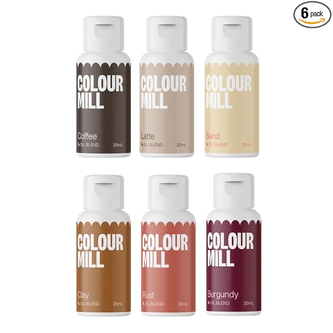 Colour Mill Oil-Based Food Coloring, 20 Milliliters (Outback Pack)