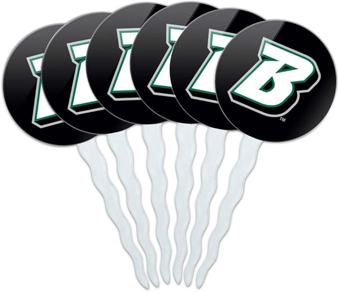Binghamton University Logo Cupcake Picks Toppers Decoration Set of 6