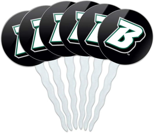 Binghamton University Logo Cupcake Picks Toppers Decoration Set of 6
