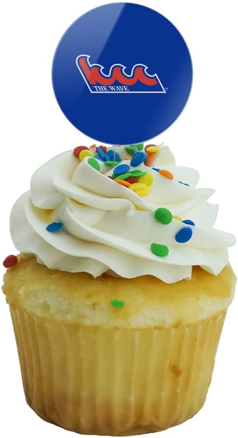 Kingsborough Community College Primary Logo Cupcake Picks Toppers Decoration Set of 6