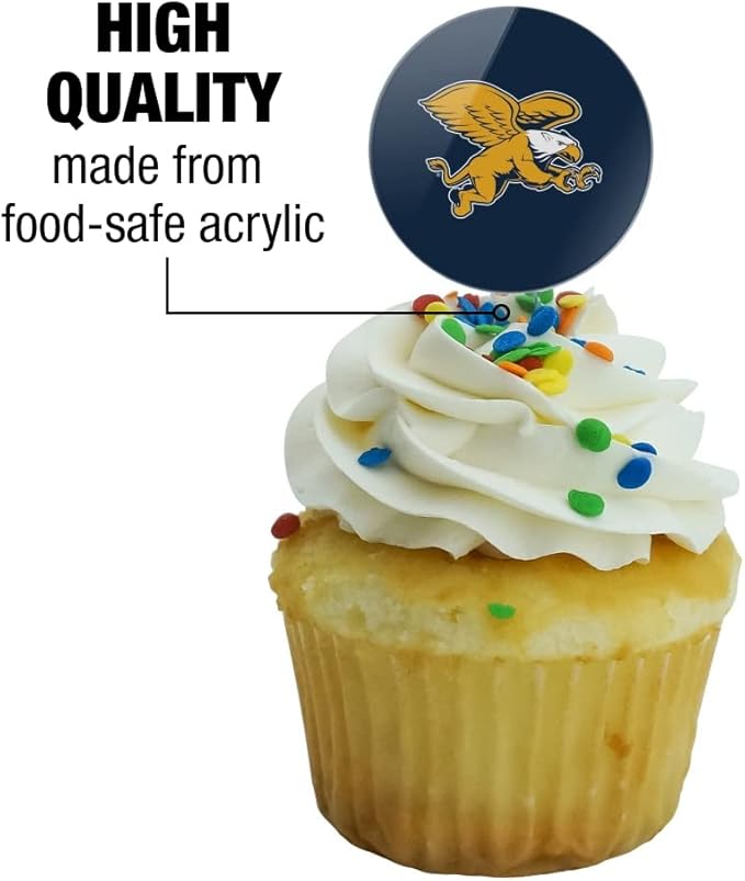 Canisius College Primary Logo Cupcake Picks Toppers Decoration Set of 6