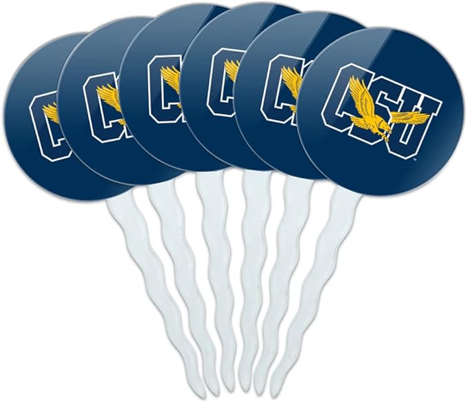 Coppin State University Primary Logo Cupcake Picks Toppers Decoration Set of 6