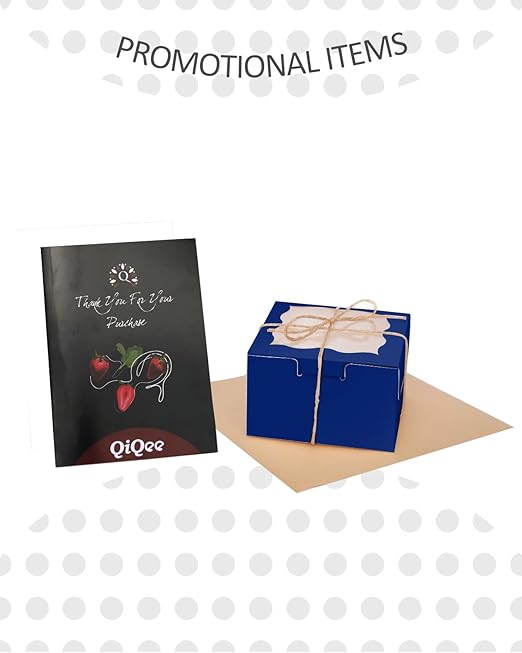 qiqee Deep Blue Bakery Box with Window 4x4x2.5 inch 30Packs Macaron Boxes Small Donut Pastry Boxes for Party Mini Cookie Boxes