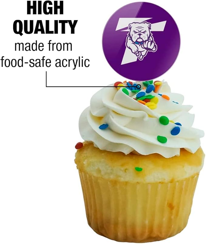 Truman State University Primary Logo Cupcake Picks Toppers Decoration Set of 6