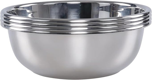 Stainless Steel Bowls Set of 4, Metal Mixing Bowls Set Prep Bowl