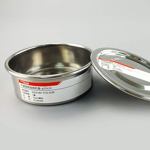Test Sieve Pan and Lid for Chrome Plating Steel Frame φ10cm/4" Diameter Sieve