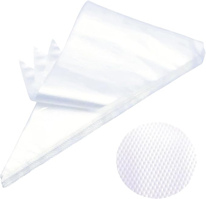 Icing Bags Disposable, 200 pcs 16 Inches Tipless Piping Bags for royal icing, Cream Frosting and Cake Decoration, Mangas Desechables para Repostería, Disposable Cake Decorating Bag