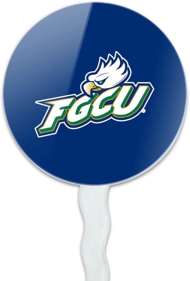 Florida Gulf Coast Primary Logo Cupcake Picks Toppers Decoration Set of 6