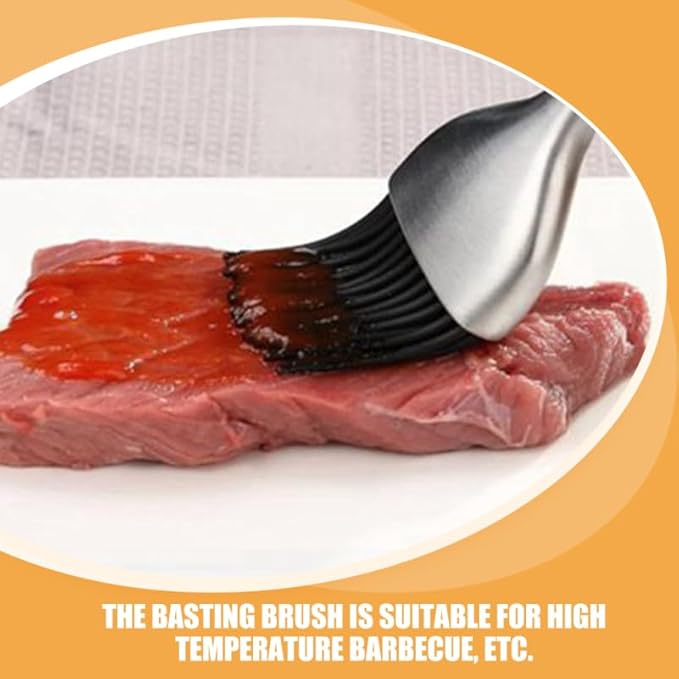 4Pcs Silicone Basting Brush Replacement Heads High Heat Resistant Grill Brush Refills for Cooking for Bbq Pastry and Marinade Application
