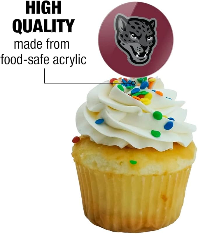 Texas A&M University-San Antonio Primary Logo Cupcake Picks Toppers Decoration Set of 6