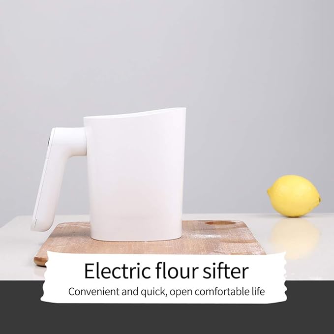 Battery Operated Electric Flour Sifter, Handheld Cooking Tool for Pastry Baking, Easy to Clean, Ergonomical Handle
