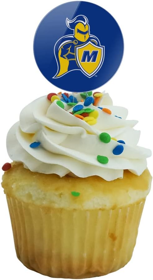 Madonna University Primary Logo Cupcake Picks Toppers Decoration Set of 6