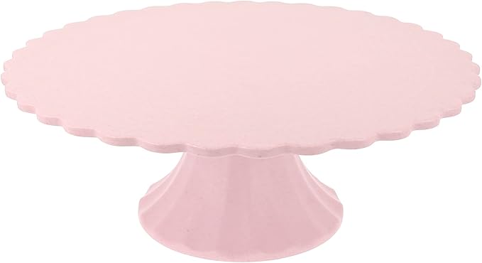 Meri Meri Medium Pink Reusable Bamboo Cake Stand (Pack of 1)