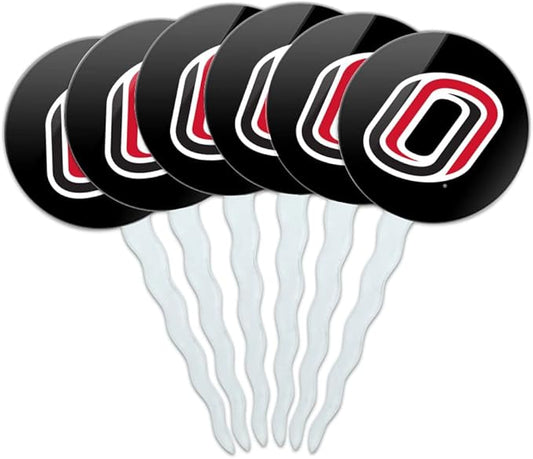 Omaha Primary Logo Cupcake Picks Toppers Decoration Set of 6