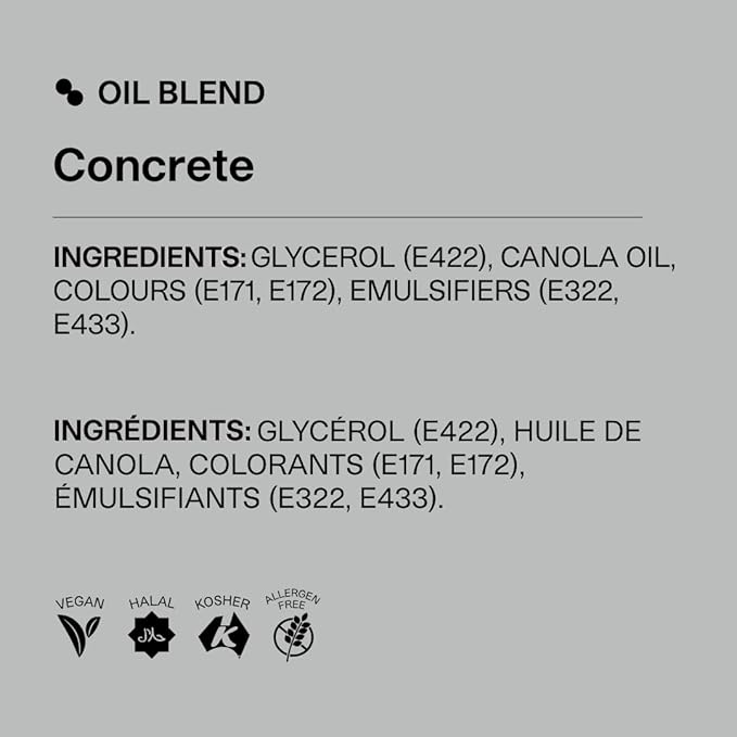 Colour Mill Oil-Based Food Coloring, 20 Milliliters (Concrete)