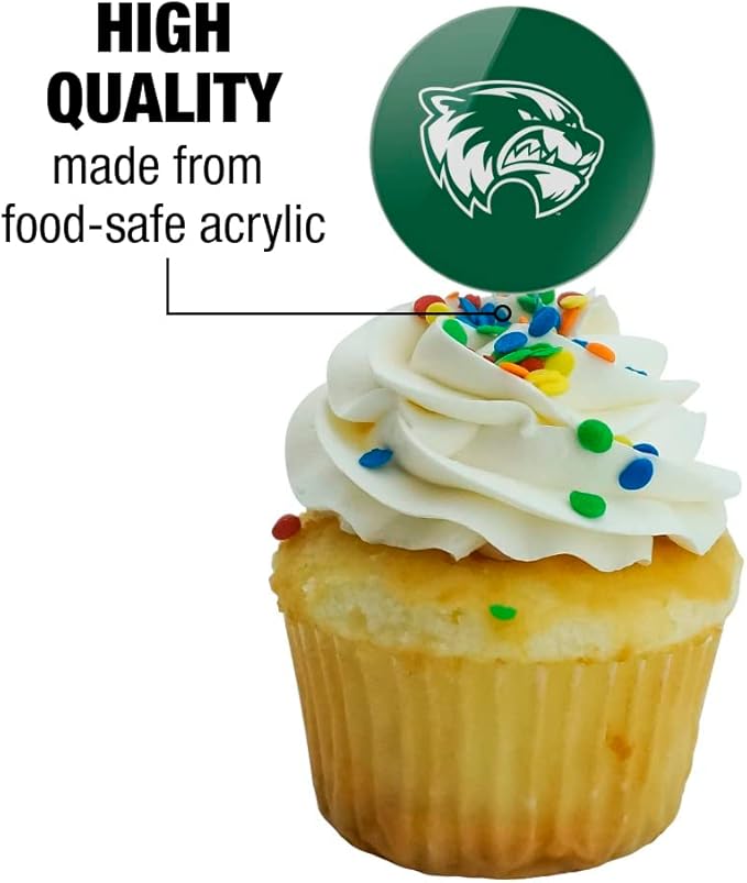 Utah Valley University Primary Logo Cupcake Picks Toppers Decoration Set of 6