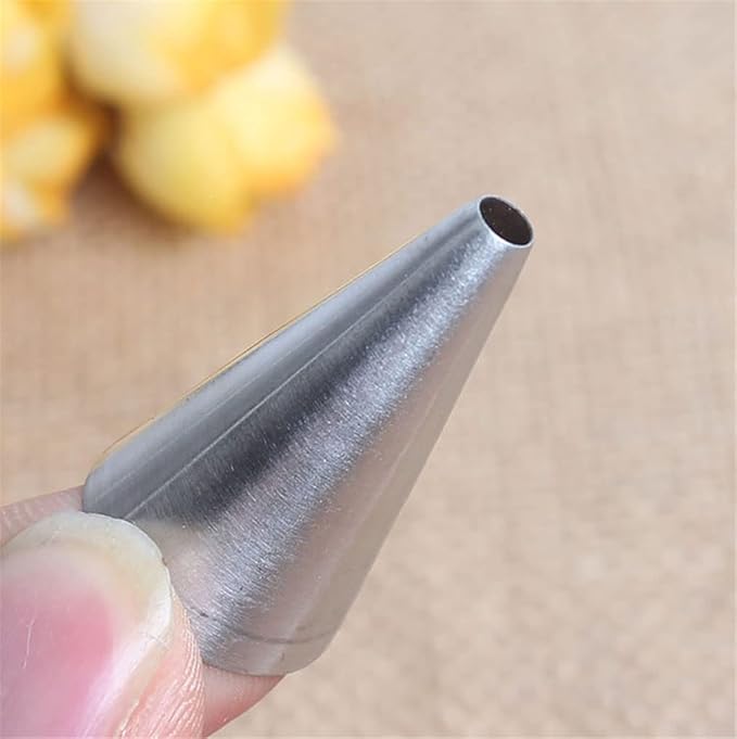 RoseFlower 9 PCS Writing Piping Tips Set - Stainless Steel Piping Nozzles Kit for Pastry Cupcakes Cakes Cookies Decorating Supplies Baking Set #3