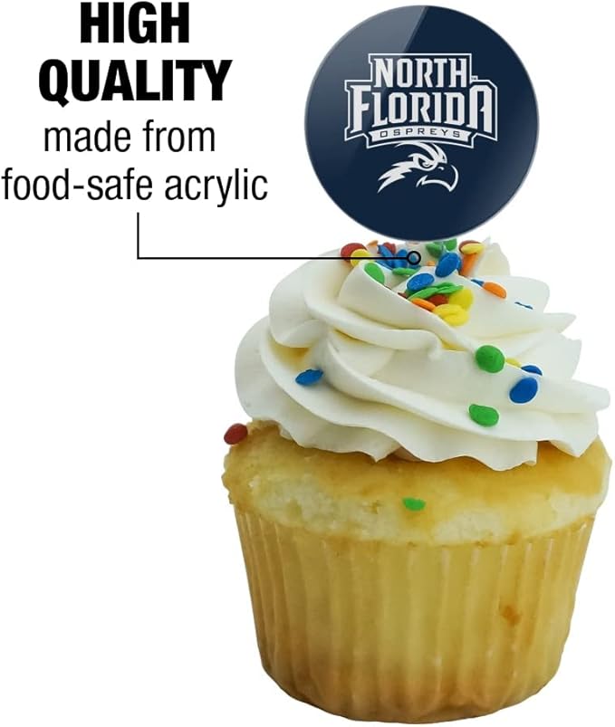 North Florida Primary Logo Cupcake Picks Toppers Decoration Set of 6