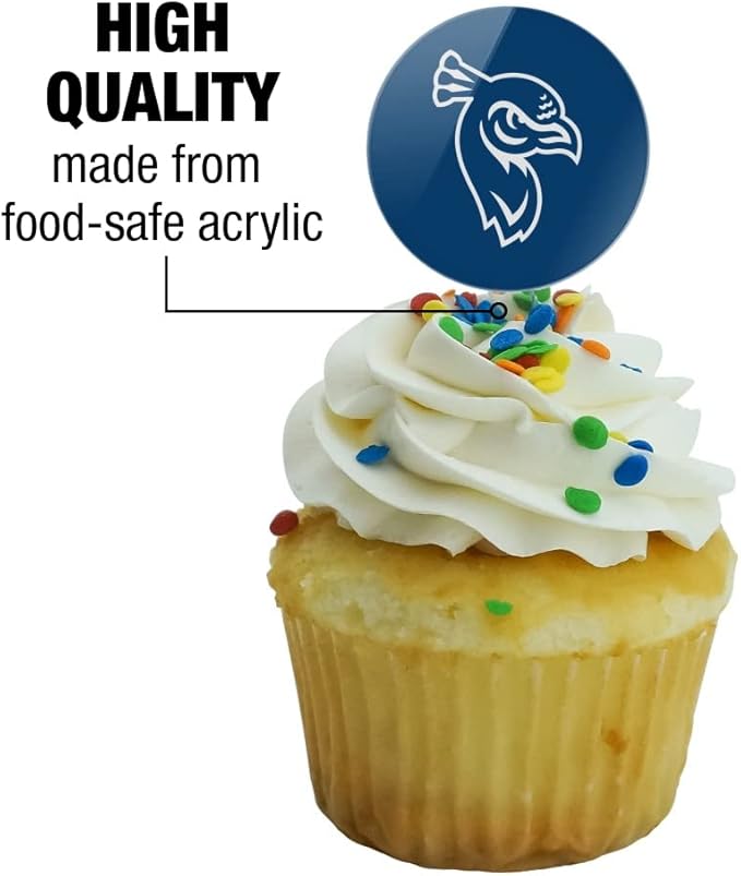 Saint Peters University Primary Logo Cupcake Picks Toppers Decoration Set of 6
