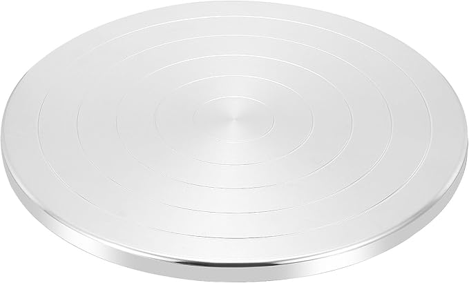 PATIKIL Turntable Sculpting Wheel, 12 Inch Dia Pottery Clay Rotation Turn Table Double Sided for Cake Decorating Paint Spraying Painting Crafting Projects