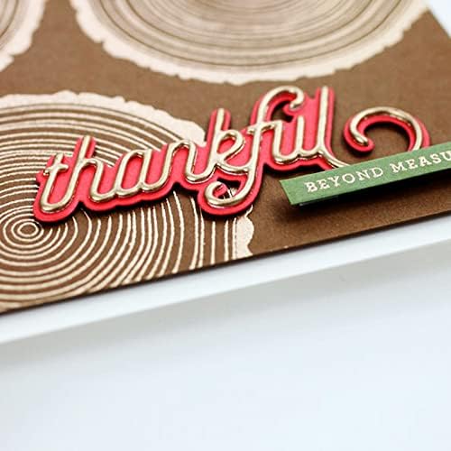 Thank You Alphabet Cutting Dies, 3 Kinds Thank You Thanks Letters Thanksgiving Day Die Cuts Metal Embossing Stencils Template Mould for Card Scrapbooking and DIY Craft Album Paper Card Decor
