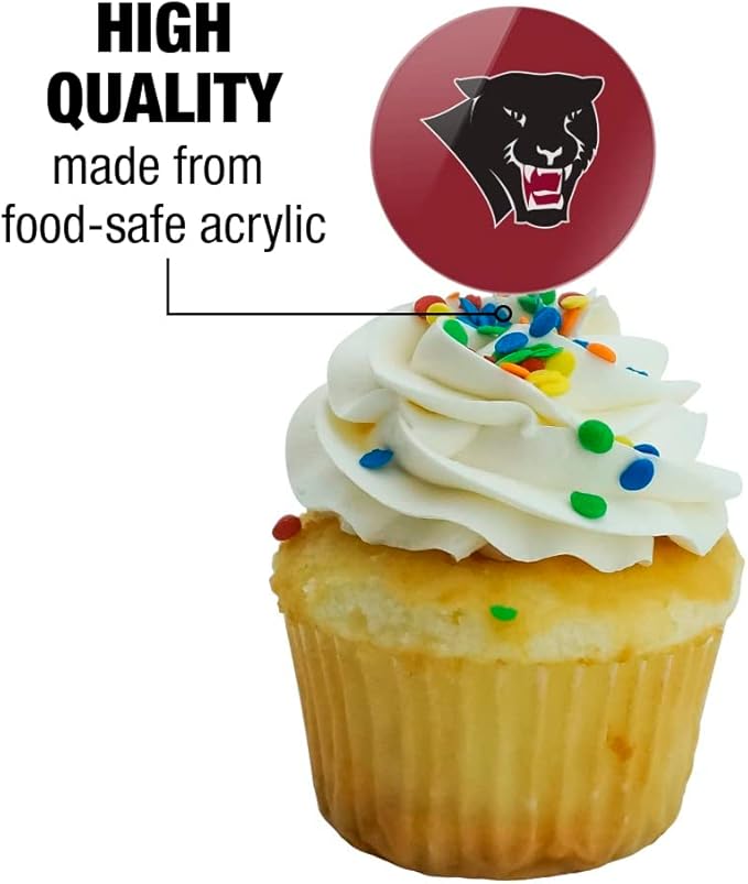 Florida Institute of Technology Primary Logo Cupcake Picks Toppers Decoration Set of 6