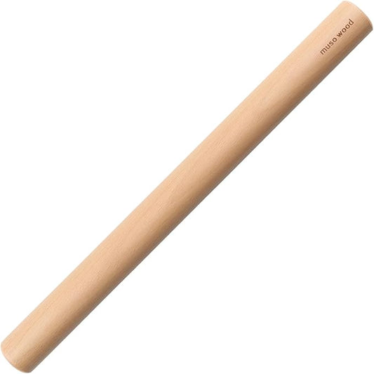Muso Wood Rolling Pin for Baking Wooden Pizza Dough Roller(Dowel 15.75-Inch-by-1.38-Inch)