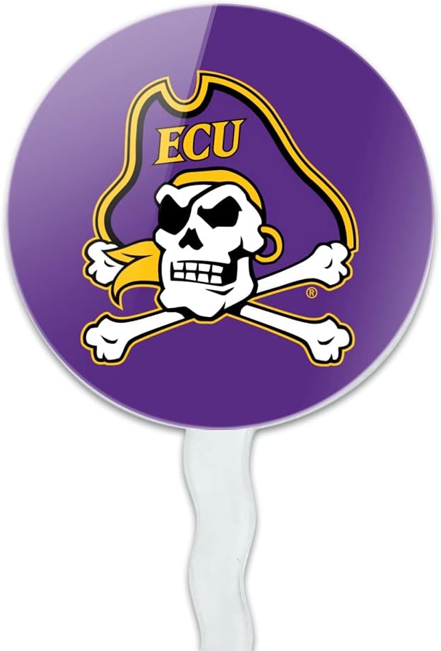 East Carolina Primary Logo Cupcake Picks Toppers Decoration Set of 6