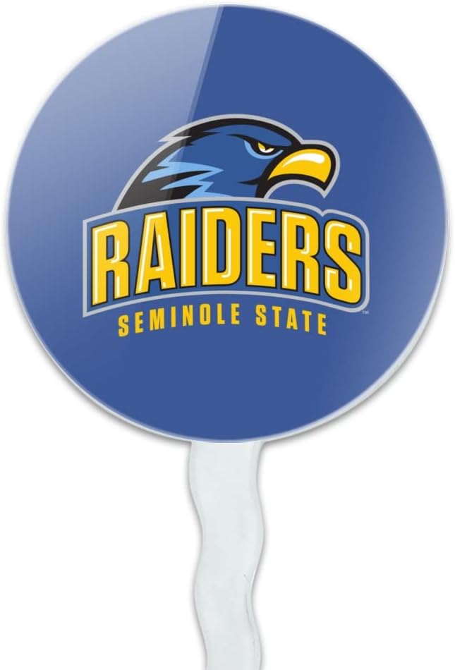 Seminole State College Primary Logo Cupcake Picks Toppers Decoration Set of 6