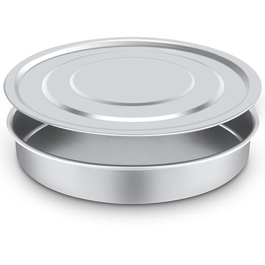 Lab Sieve Pan with Lid, Chromium-Plated Steel Test Sieves Pan, Economy Standard Analysis Sample Test Sieves for Industrial Laboratory Homes, 12Inch/30cm Diameter 2.75in/7cm Height