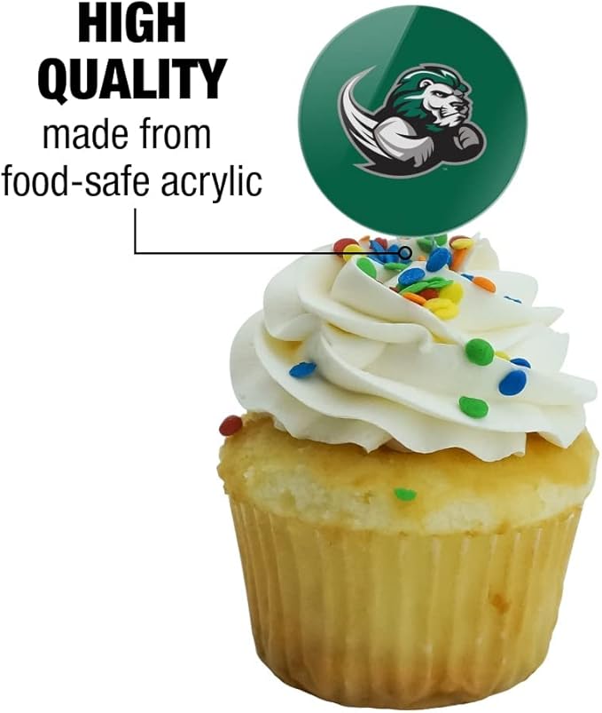 Slippery Rock Primary Logo Cupcake Picks Toppers Decoration Set of 6