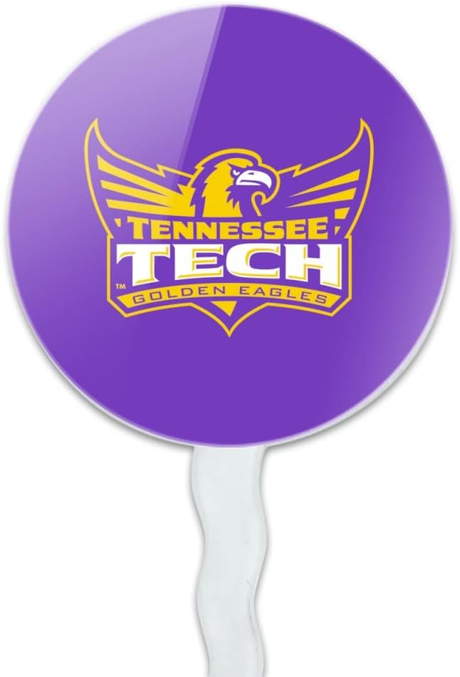 Tennessee Technological University Primary Logo Cupcake Picks Toppers Decoration Set of 6