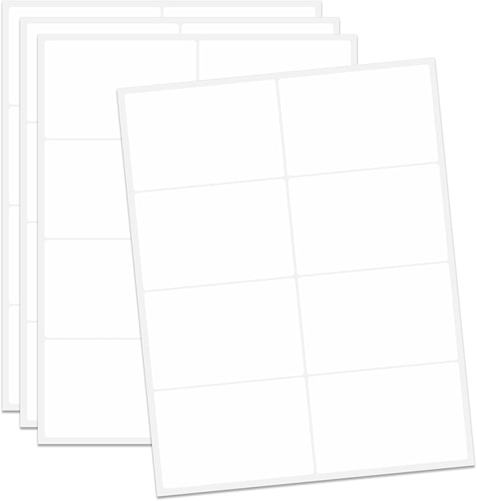 Ououstate Removable Colored Labels Stickers 3" x 2" Moving Stickers Labels for Storage Bins to Write on 8 Large Price Tote Stickers for Small Business - 256 Pack