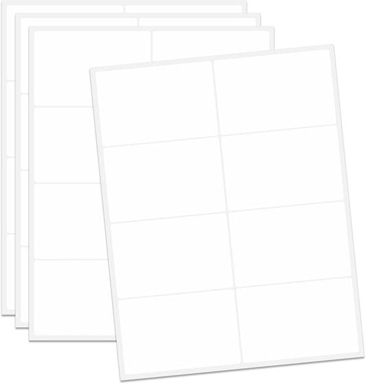 Ououstate Removable Colored Labels Stickers 3" x 2" Moving Stickers Labels for Storage Bins to Write on 8 Large Price Tote Stickers for Small Business - 256 Pack