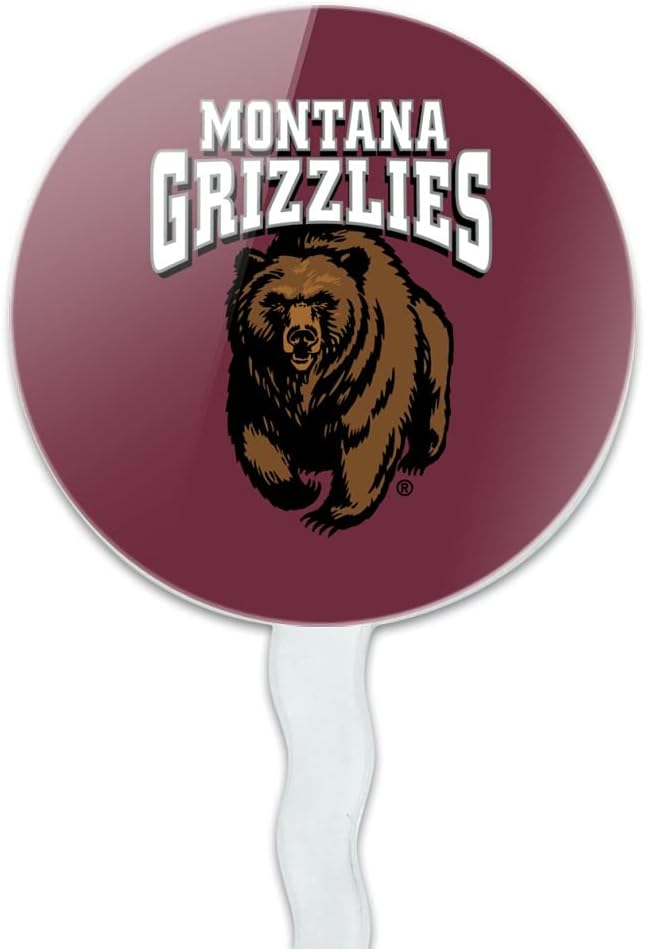 University of Montana Primary Logo Cupcake Picks Toppers Decoration Set of 6