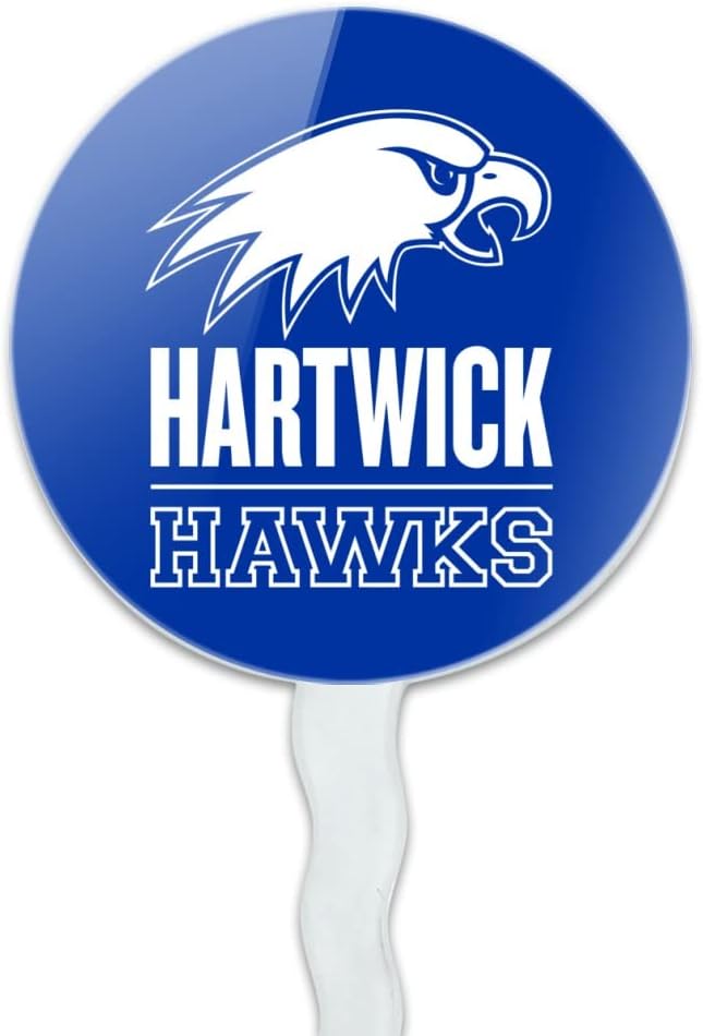 Hartwick College Primary Logo Cupcake Picks Toppers Decoration Set of 6