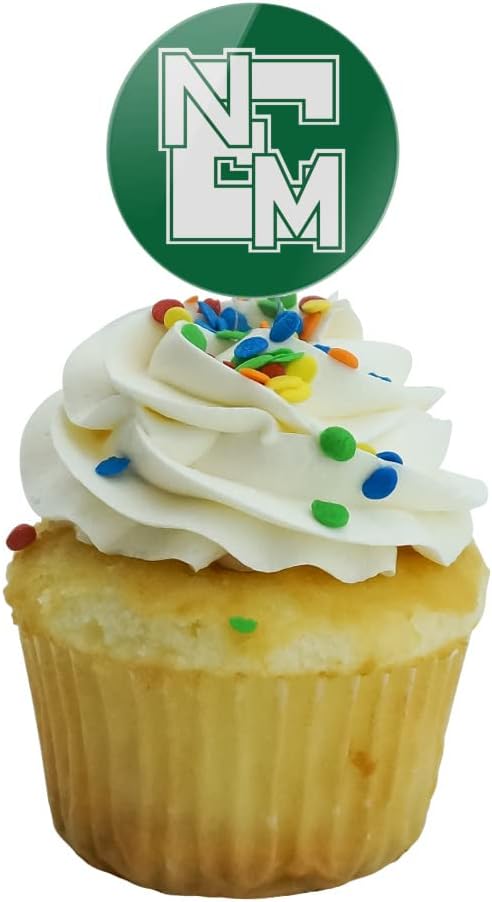Eastern New Mexico University Primary Logo Cupcake Picks Toppers Decoration Set of 6