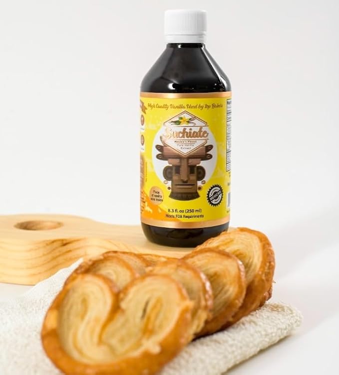 Suchiate Pure Vanilla | Mexican Vanilla for Baking and Desserts | Made with Real Vanilla Bean | Vainilla Mexicana Buena 8.3oz (250 ml)