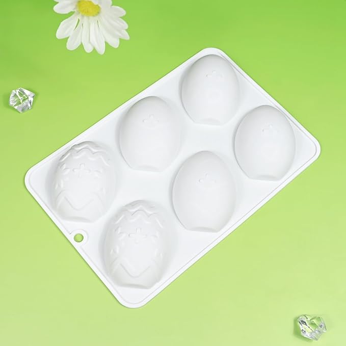 mostsom Silicone Easter Egg Mousse Cake Mold DIY Baking Moulds For Pastry Truffle Pudding Jelly Cheesecake Candy Form Candle Soap Mold (I_ Easter Egg)