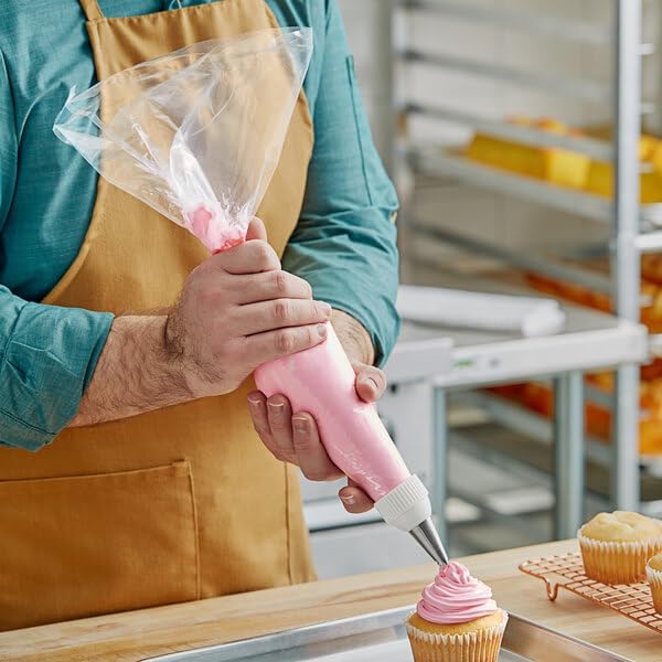 Clear Plastic Disposable Pastry Bags, 22 Inches, 100 Roll, 0.075mm Thickness, Polyethylene Material
