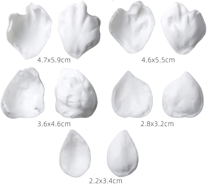 21Pcs Peony Flower Fondant Mold, Reusable Silicone Veining Mold for Cake Decorating, Baking & Sugar Craft