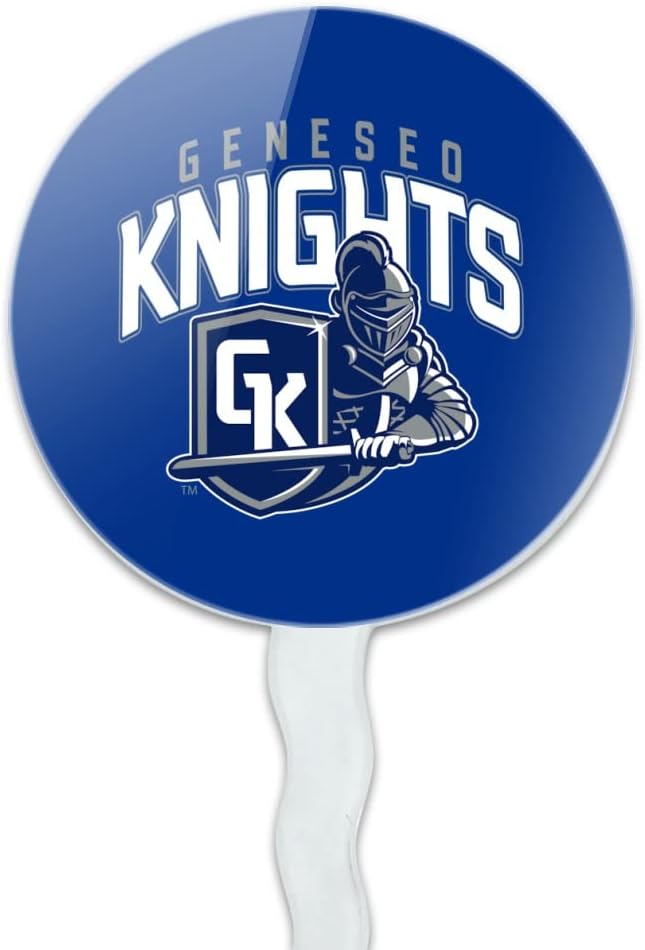 State University of New York at Geneseo Primary Logo Cupcake Picks Toppers Decoration Set of 6