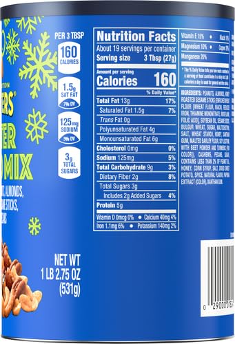 Planters Winter Spiced Mix Canister, 18.75 Ounce (Pack of 2)