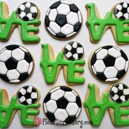 The Cookie Countess Soccer Balls Stencil