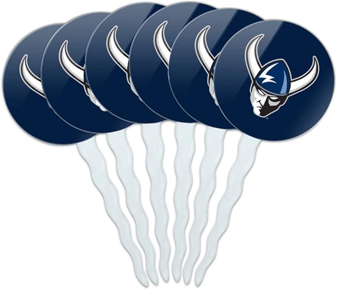 Western Washington University Primary Logo Cupcake Picks Toppers Decoration Set of 6