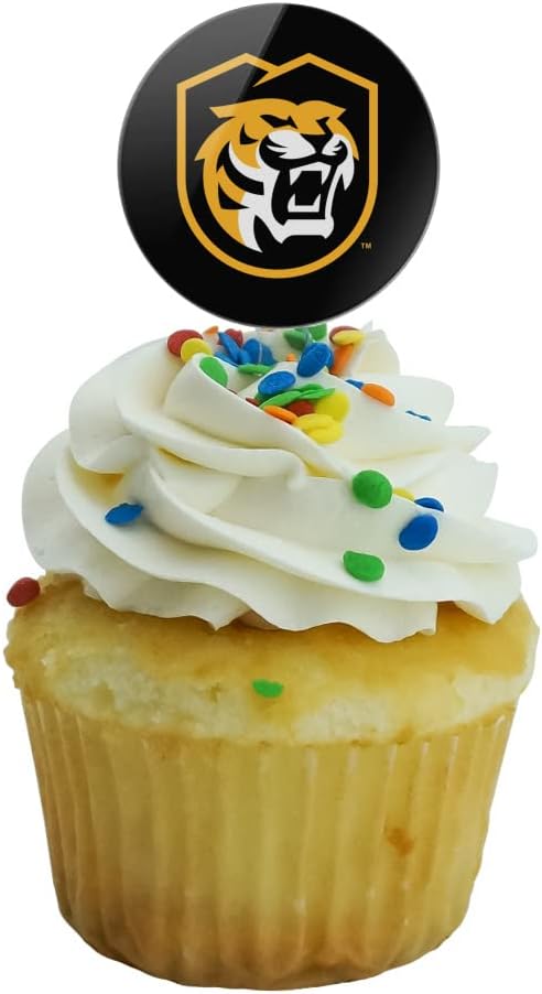 Colorado College Primary Logo Cupcake Picks Toppers Decoration Set of 6